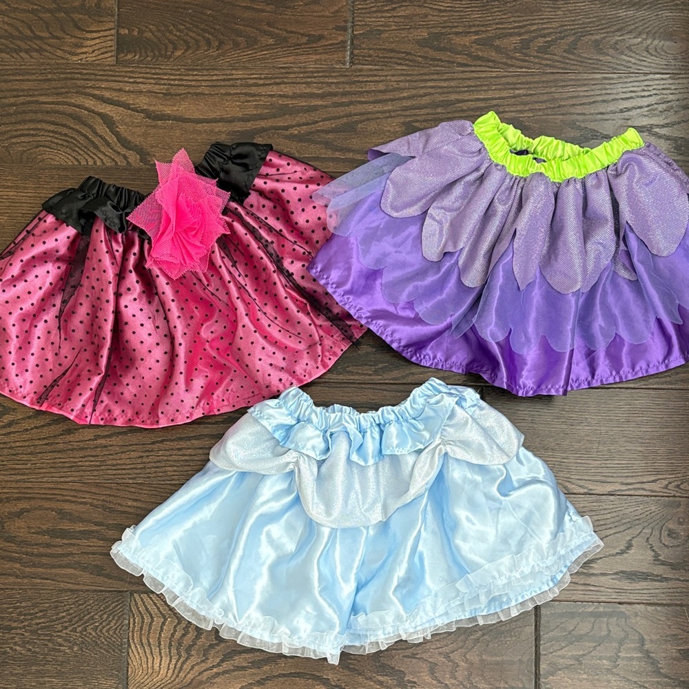 Melissa & Doug Kids dress up Skirts - Pink, Purple, Blue